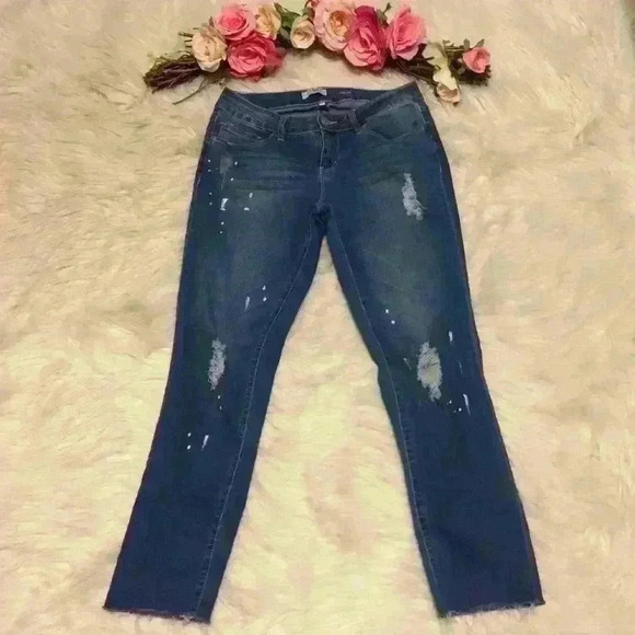 YMI Denim - YMI Ankle Jeans Skinny Washed Destroyed 9